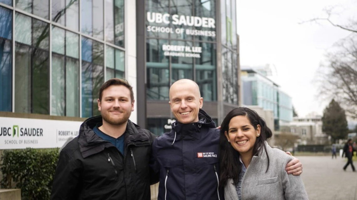 The team behind Barrelwise, at the Sauder School of Business.