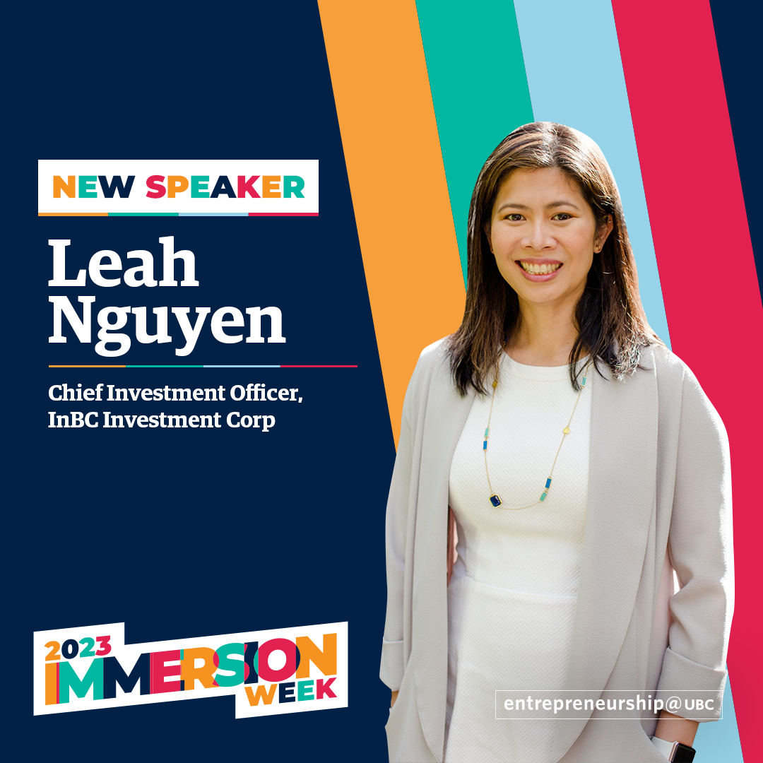 Leah Nguyen - Chief Investment Officer, InBC Investment Corp