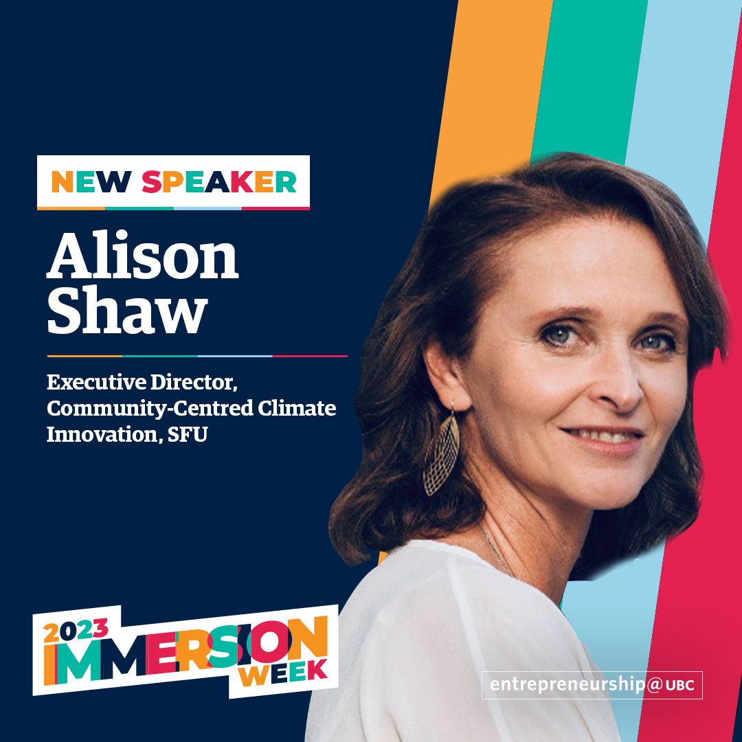 Alison Shaw - Executive Director, Community-Centred Climate Innovation, SFU