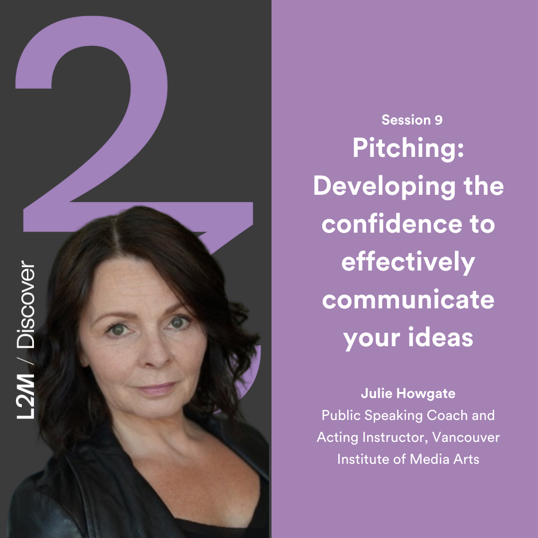 Pitching: Developing the Confidence to effectively communicate your ideas