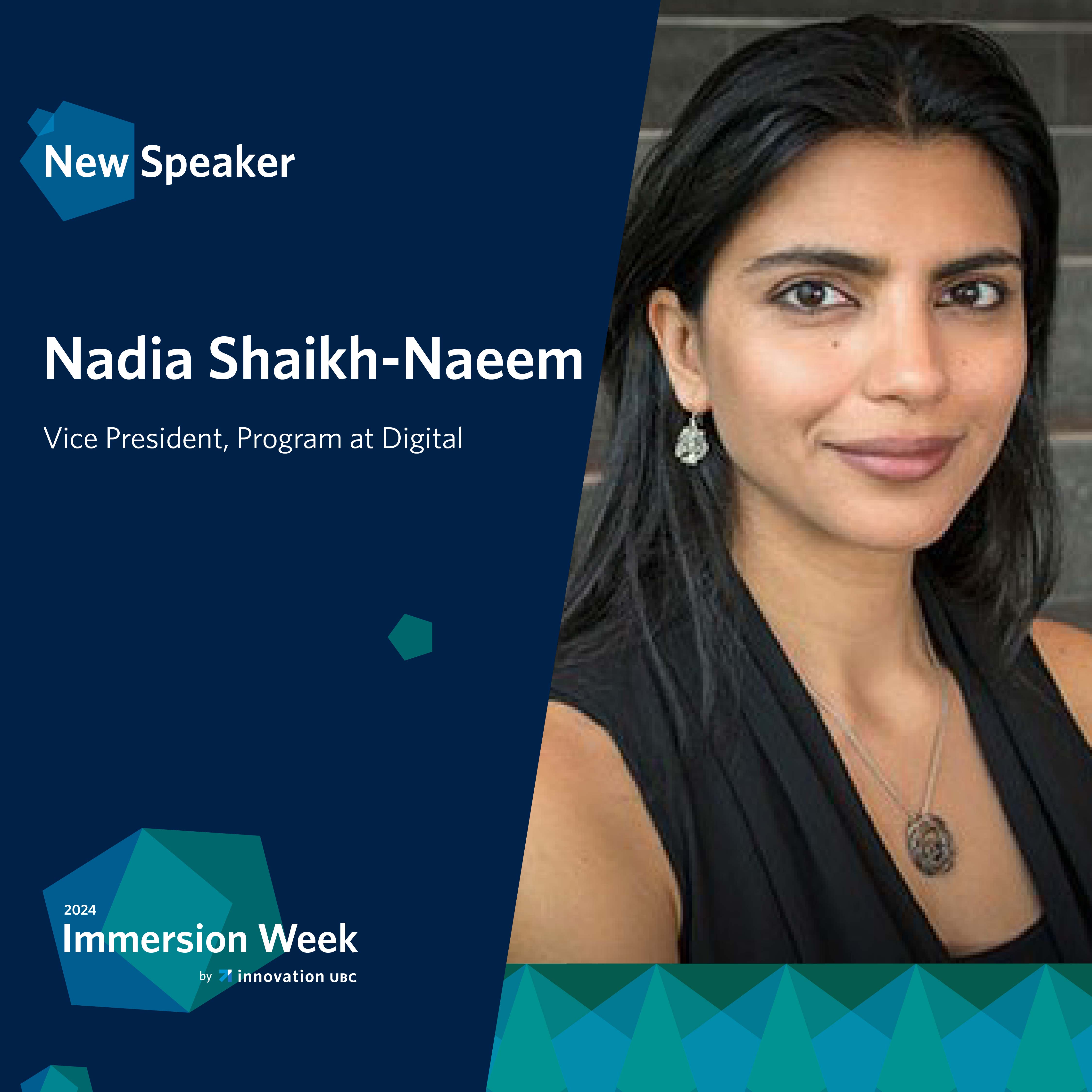 Speaker - Nadia Shaikh-Naeem