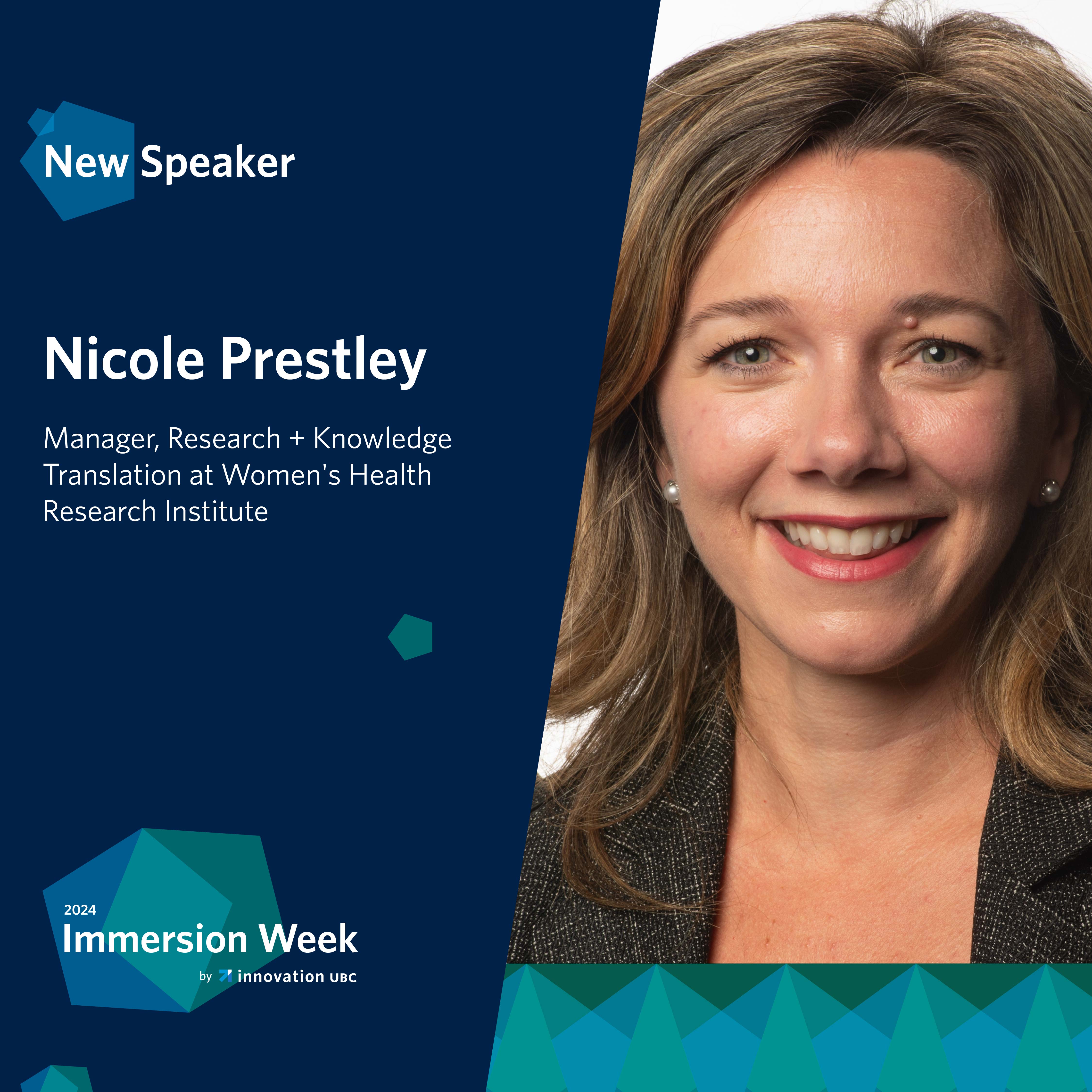 Speaker - Nicole Prestley