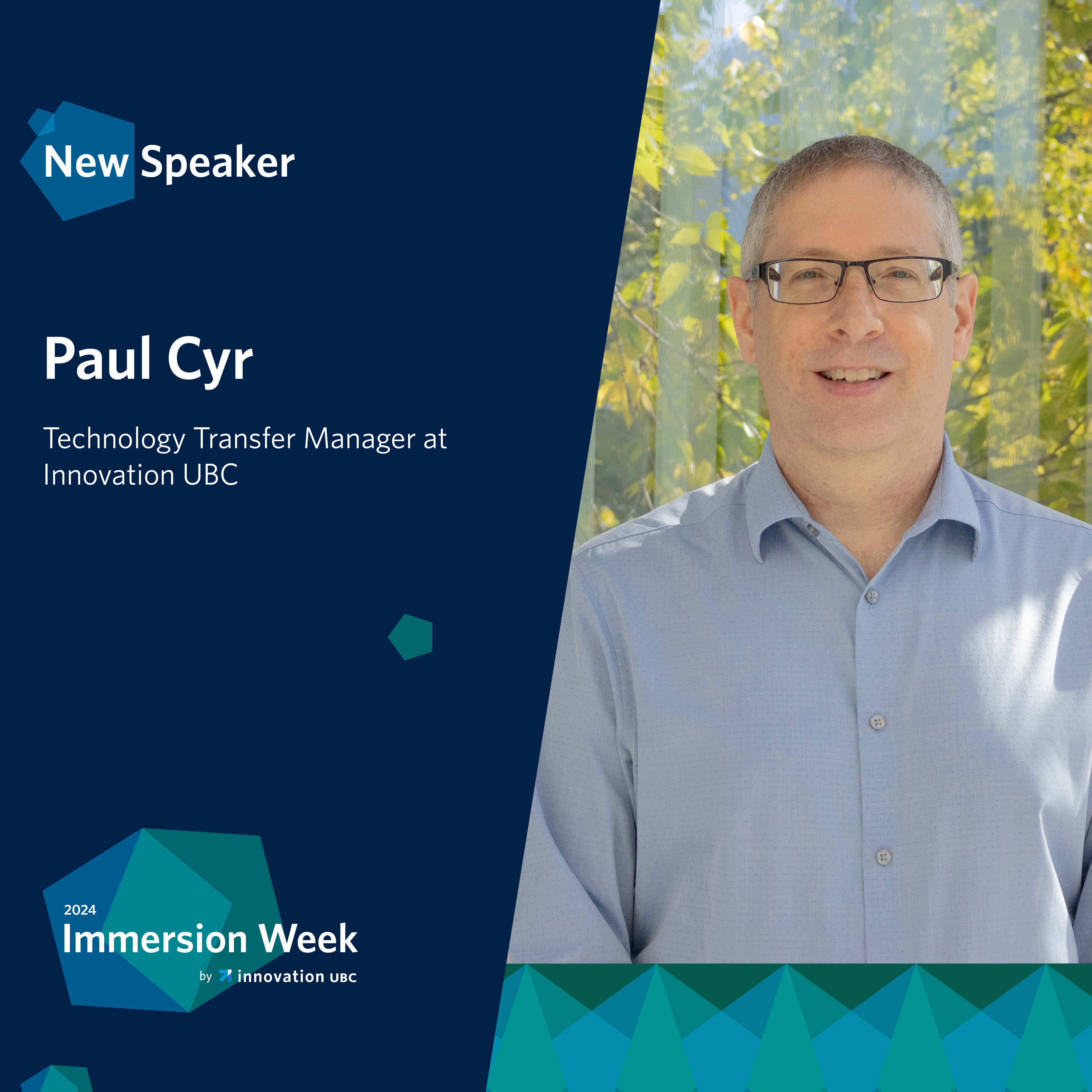 Speaker - Paul Cyr