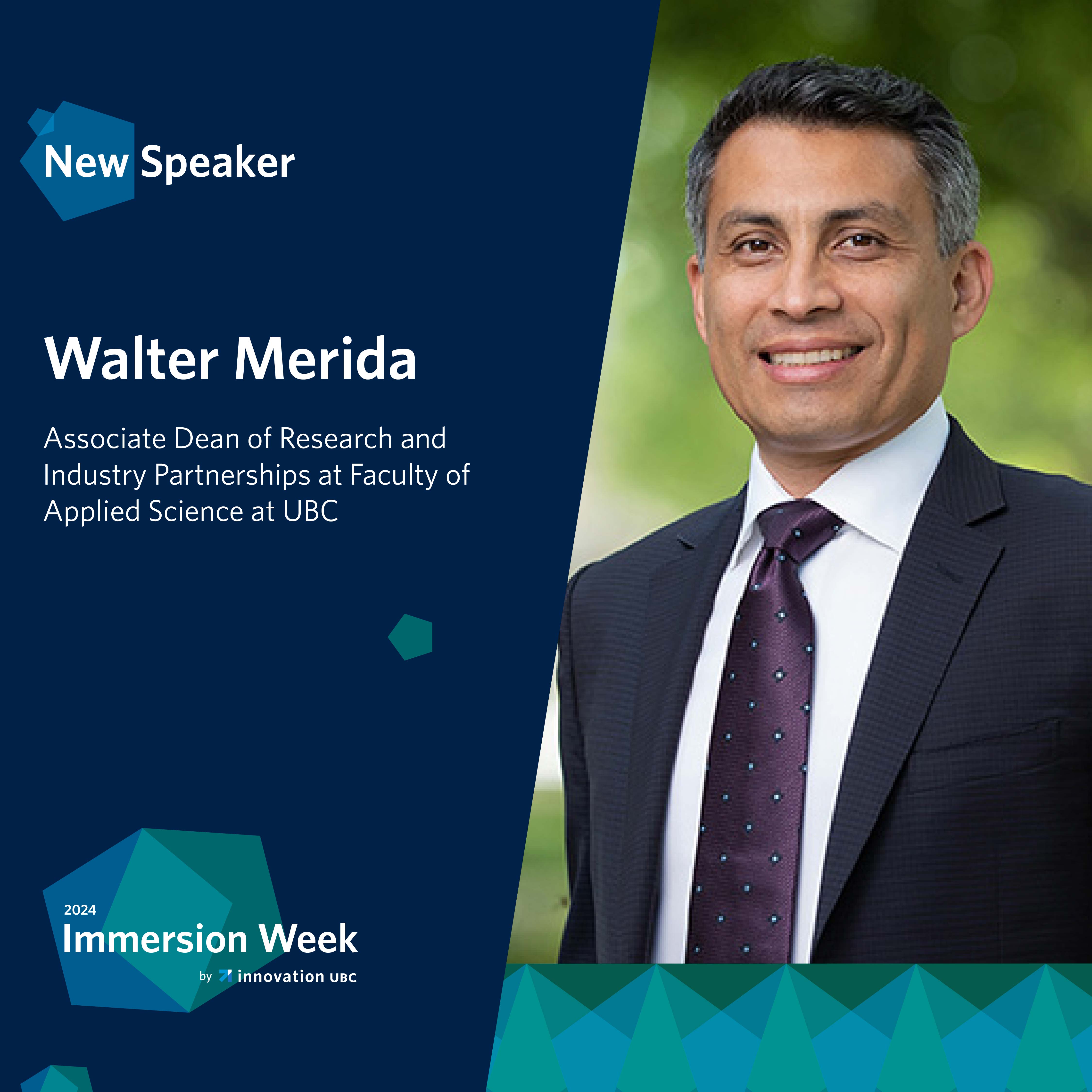 Speaker - Walter Merida