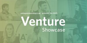 Venture Showcase logo. Green gradient.