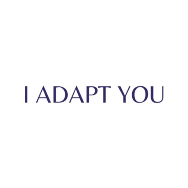I Adapt You Logo it is purple, simple and elegant
